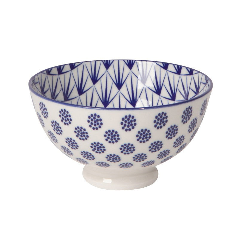 Now Designs 4" Side Bowl Blue Dots