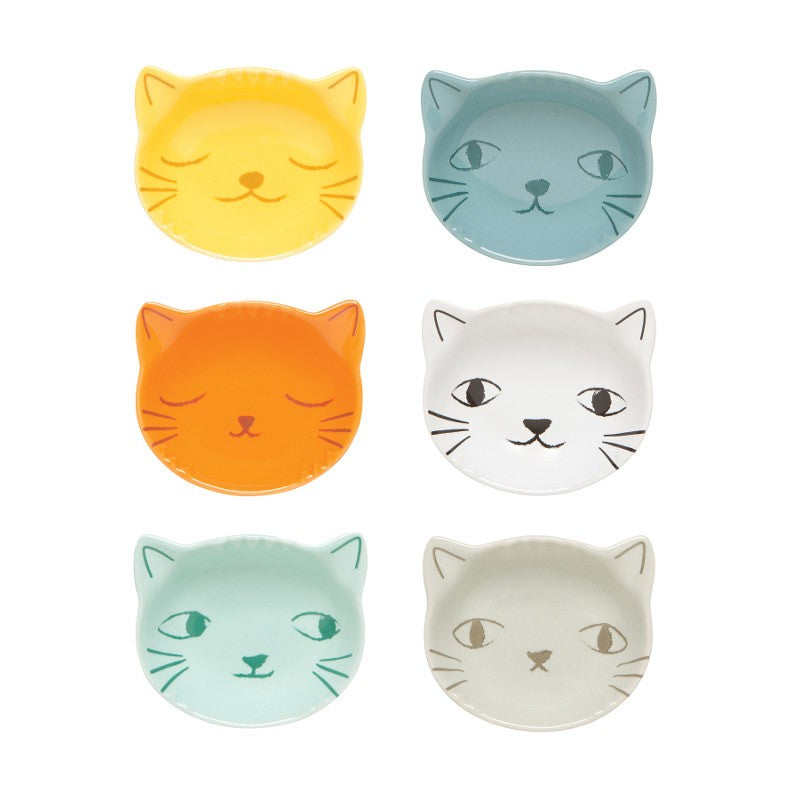 Now Designs Pinch Bowl Set Of 6 Purrfect Pinch Cat - iQ living