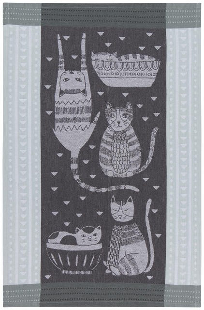 Danica Jacquard Tea Towel Purr Party