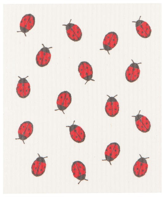 Now Designs Swedish Dish Cloth Fly Away Ladybug
