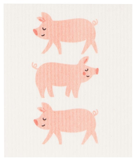 Now Designs Swedish Dish Cloth Penny Pig - iQ living