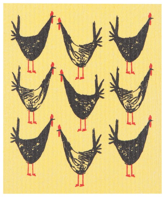 Now Designs Swedish Dish Cloth Chicken Scratch