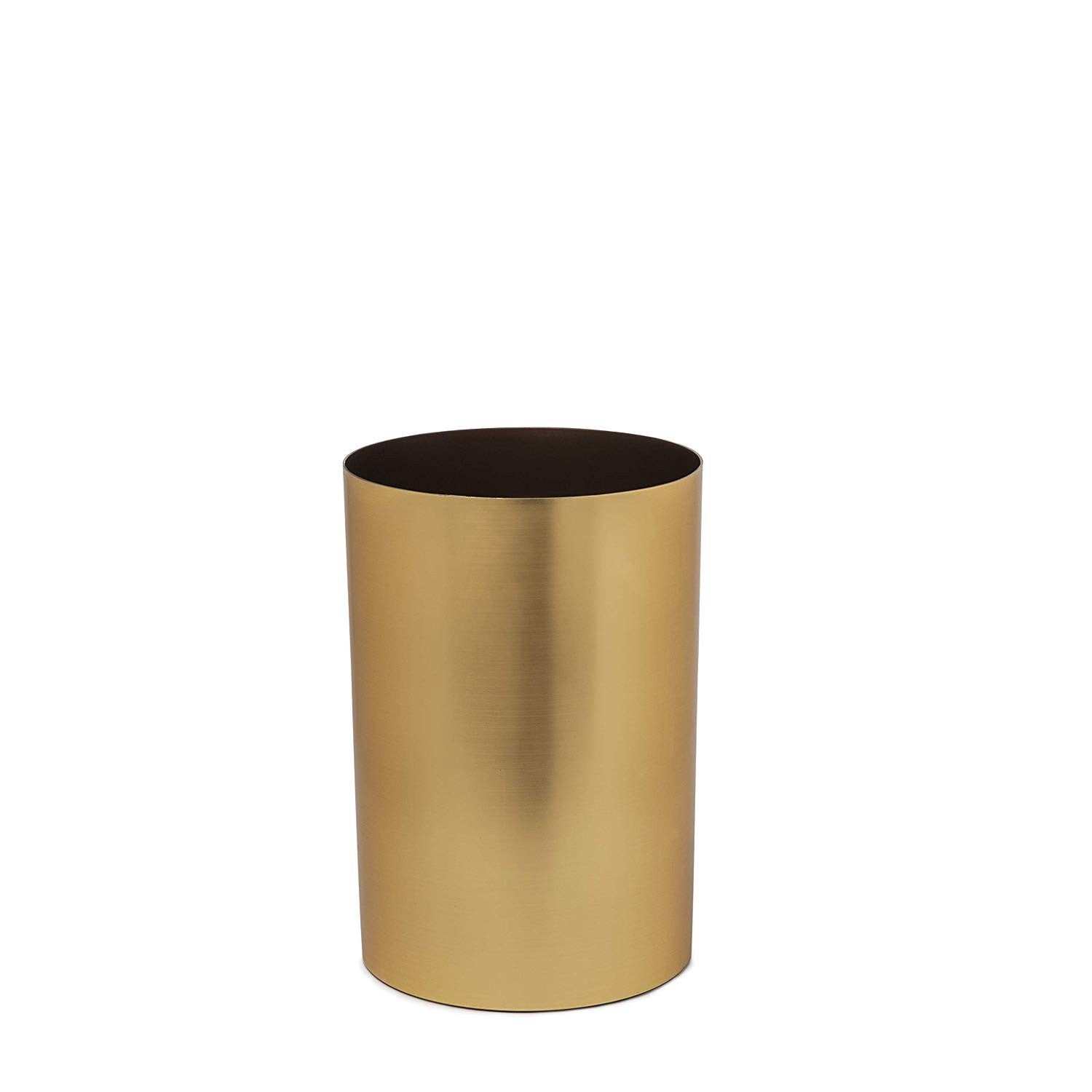 Umbra Metalla Waste Can - Matte Brass