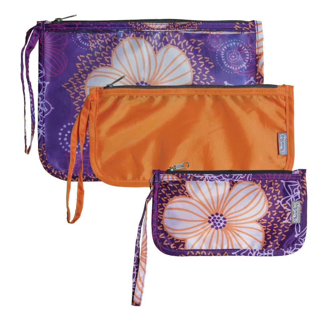 ChicoBag Travel Zip Pouches Set of 3 - Flourish