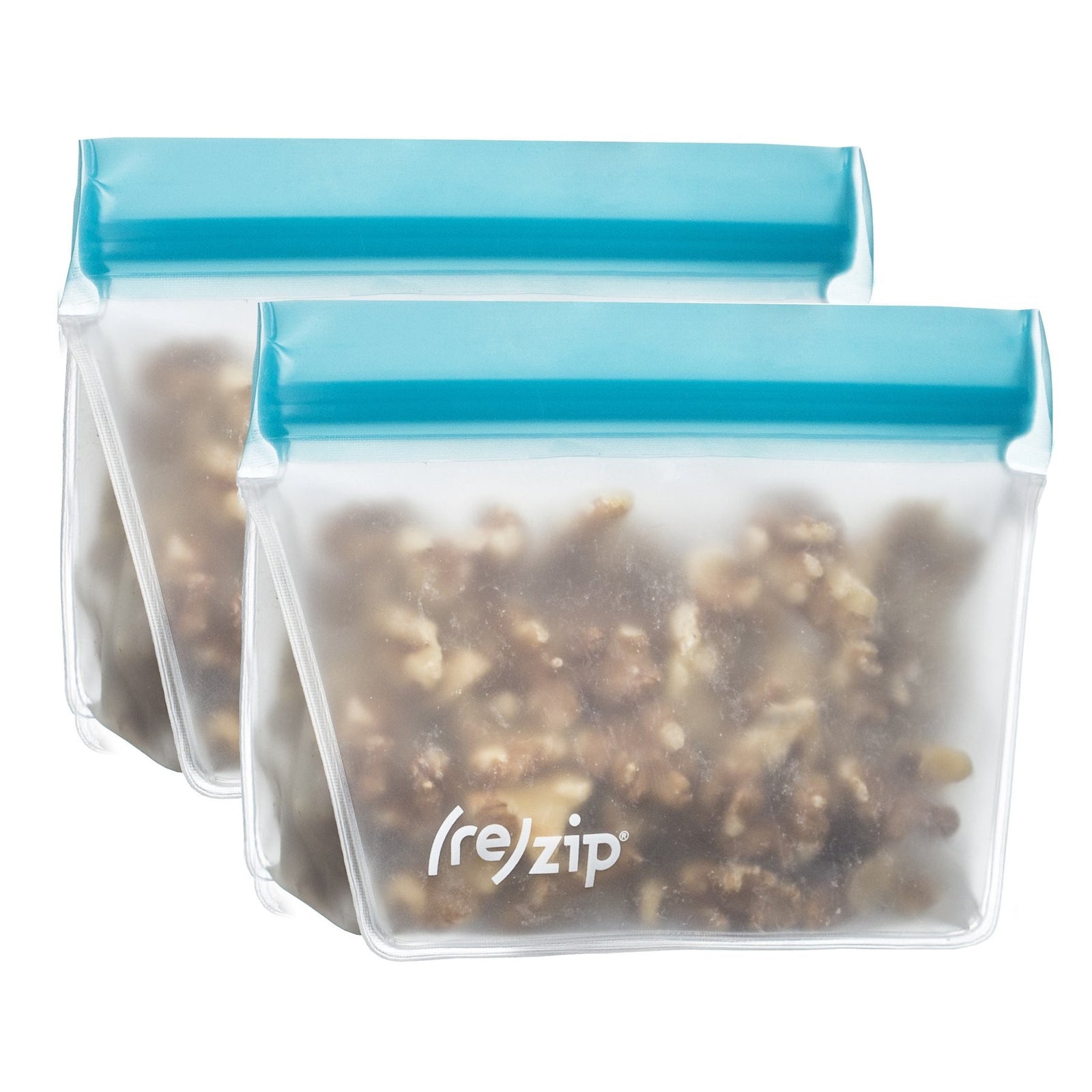 ReZip Stand-Up 1 Cup Leak Proof Reusable Storage Bag - 2 Pack - iQ living