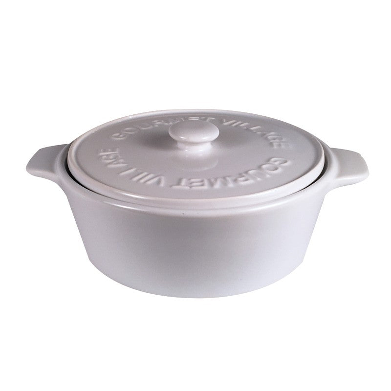 Gourmet du Village White Brie &amp; Dip Baker - White