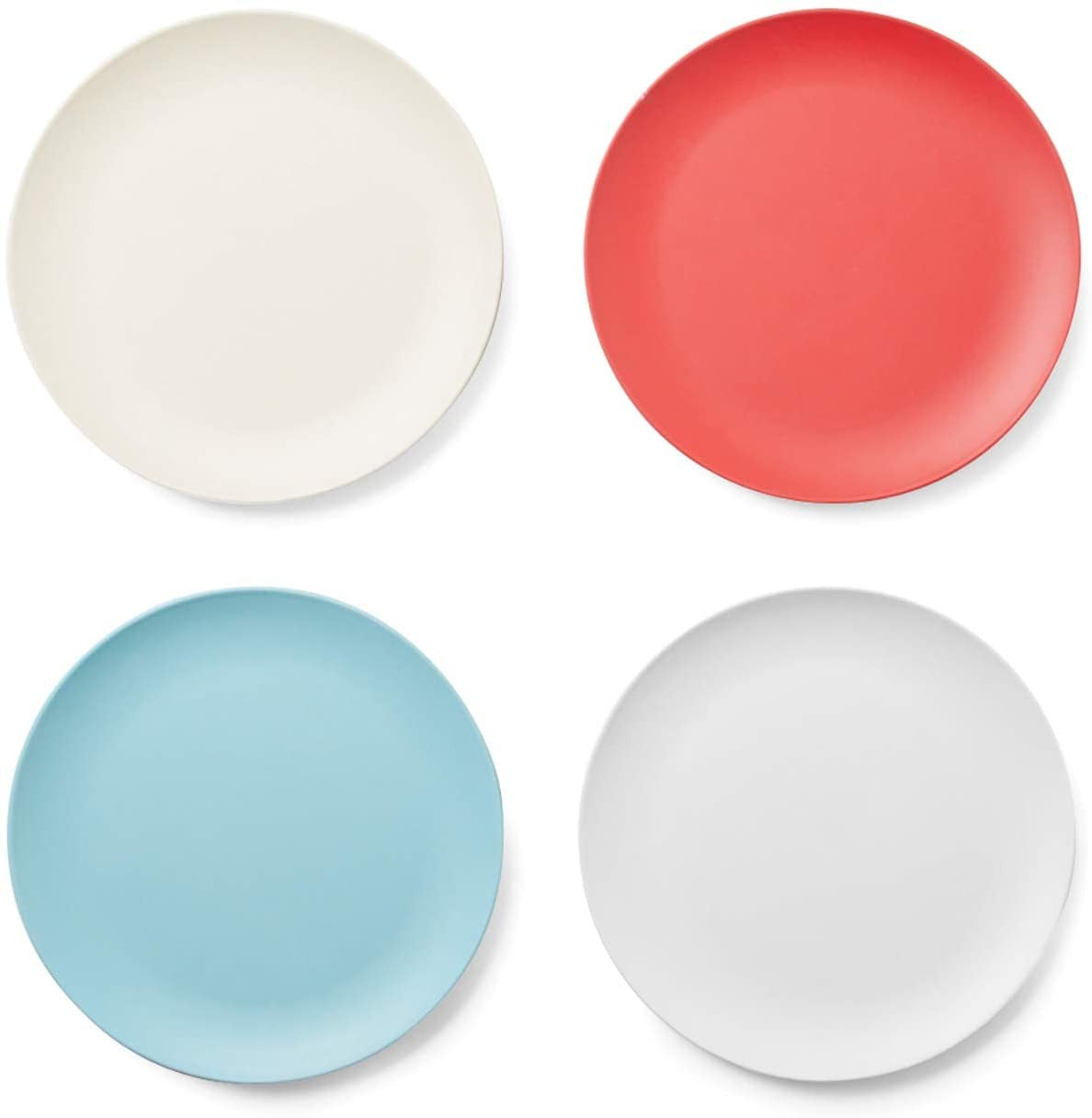 Red Rover Kids Bamboo Standard Plates - Set of 4 - iQ living