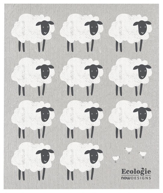 Now Designs Swedish Dish Cloth Counting Sheep