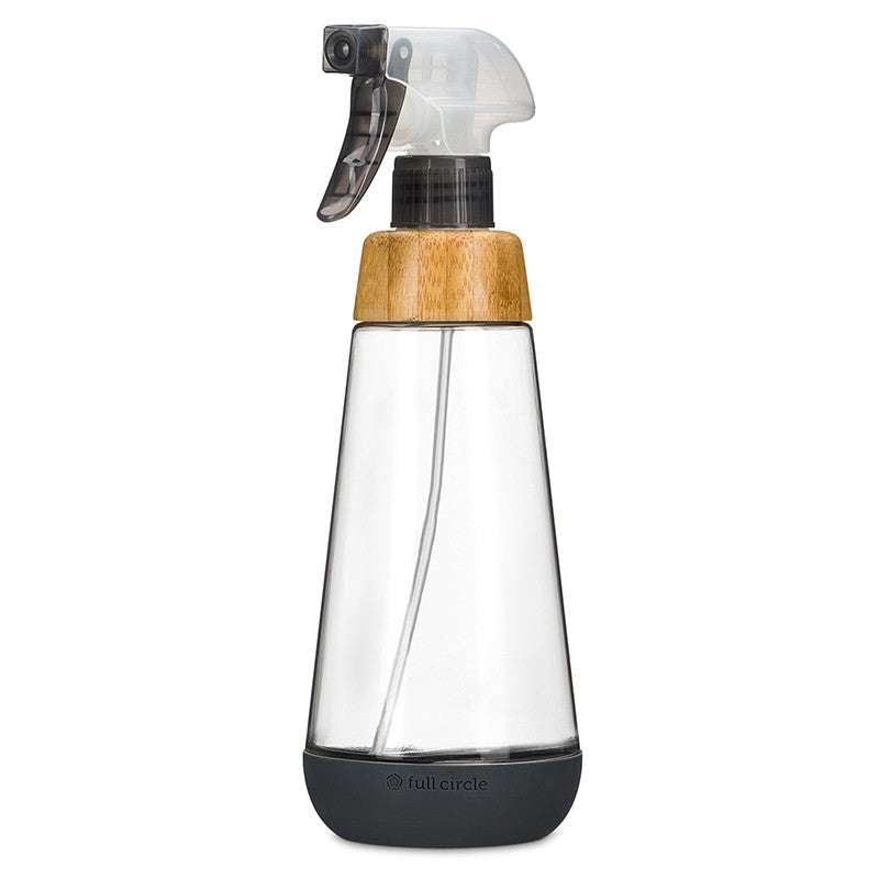 Full Circle Glass Spray Bottle Grey, 16oz