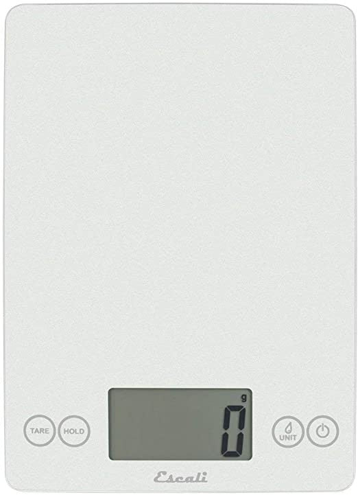 Escali Arti Glass Kitchen Scale - Frost White