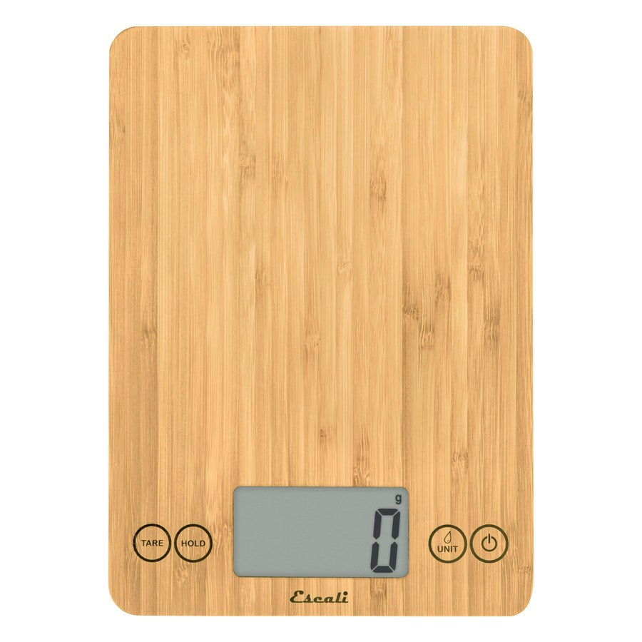 Escali Arti Glass Kitchen Scale - Bamboo