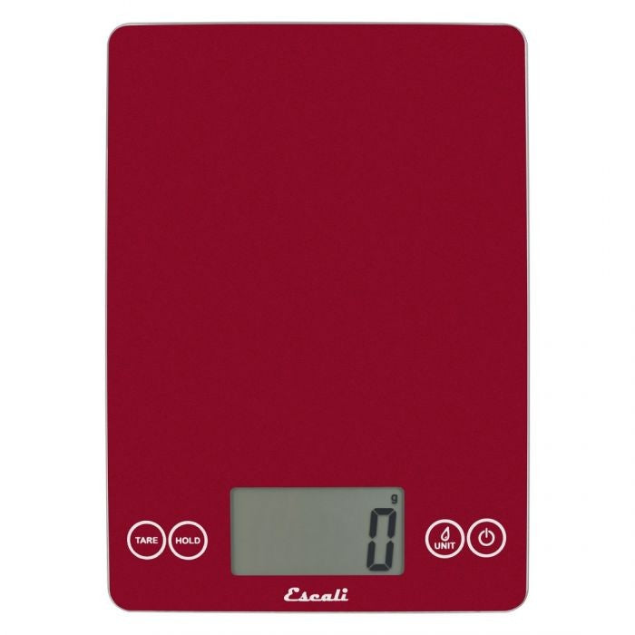 Escali Arti Glass Kitchen Scale - Rio Red - iQ living