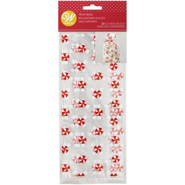 Wilton Christmas Treat Bags 20 Count - Peppermint Swirl