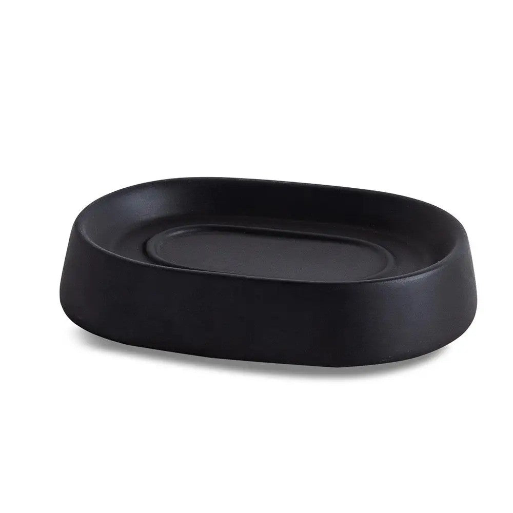 Moda At Home Crater Soap Dish - Black