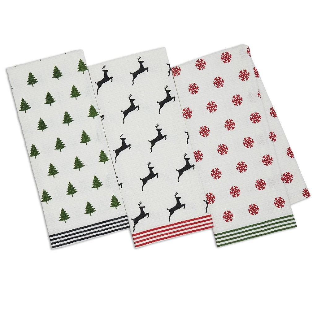 Design Imports North Pole Christmas Tea Towel - EACH