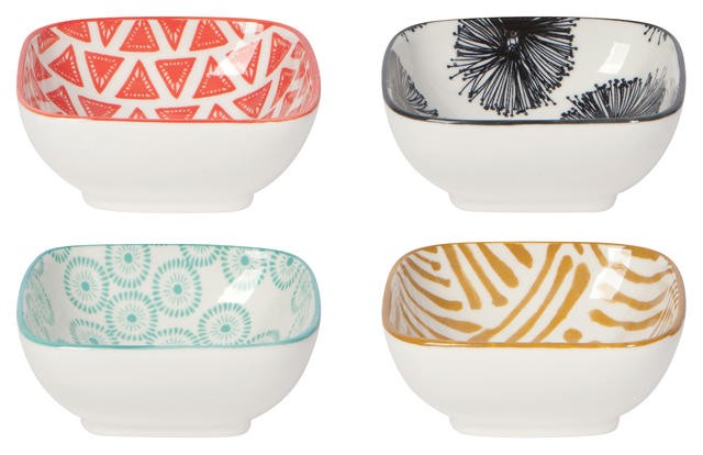 Now Designs Mix &amp; Prep Square Pinch Bowls Set of 4