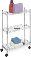 Whitmor Chroms Stainless Steel Supreme Laundry Cart