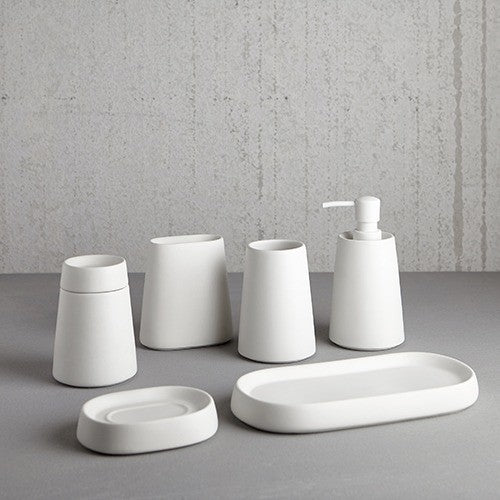 Moda At Home Crater Toothbrush Holder - White - iQ living