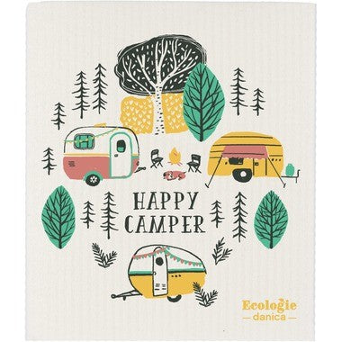 Now Designs Swedish Dish Cloth Happy Camper
