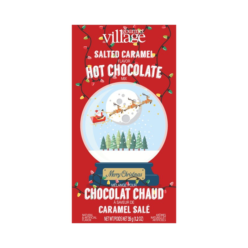 Gourmet du Village Salted Caramel Hot Chocolate - Snow Globe