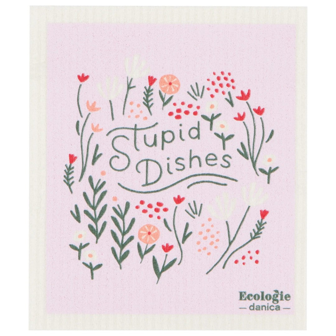 Now Designs Swedish Dish Cloth Stupid Dishes