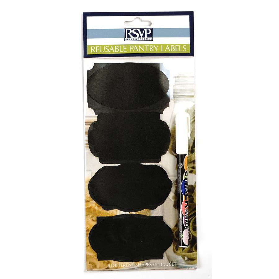 RSVP Reusable Pantry Labels Set of 24