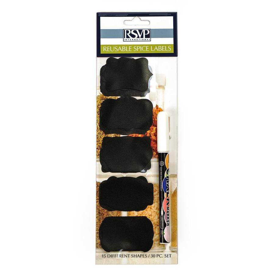 RSVP Reusable Spice Labels Set of 30 - iQ living