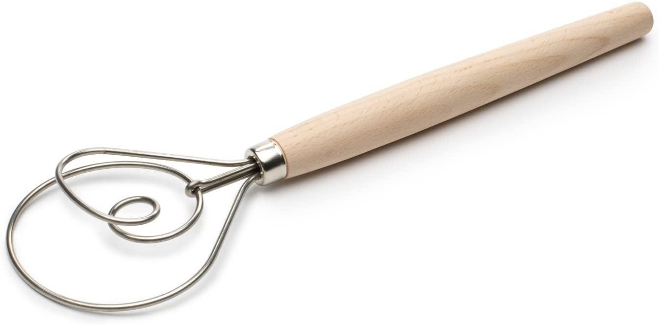 Fox Run Wood Dough Hook Whisk