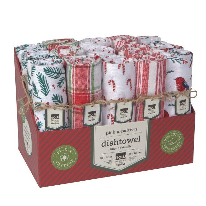 Now Designs Christmas Assorted Dish Towel - Merry & Bright
