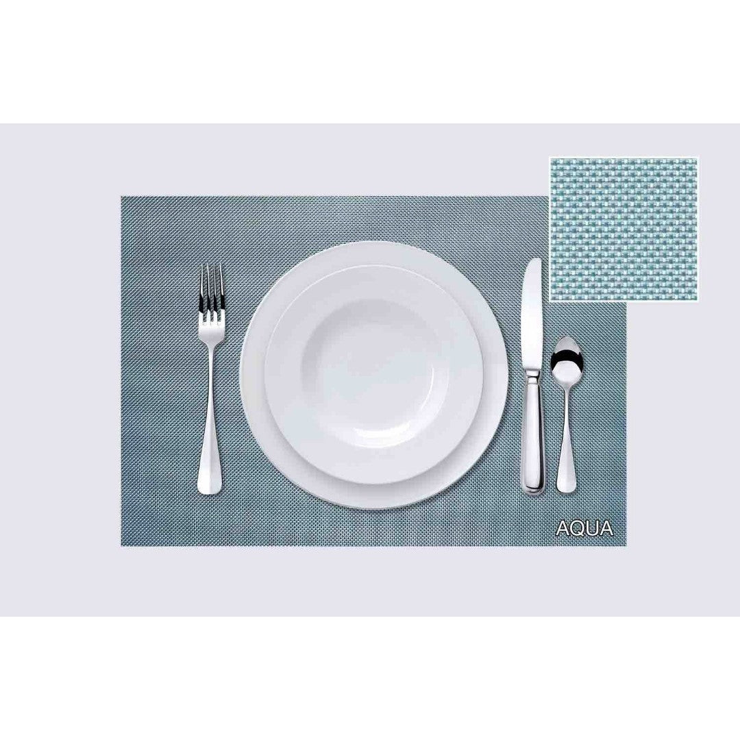 Tate Placemat 17" x 12" Aqua