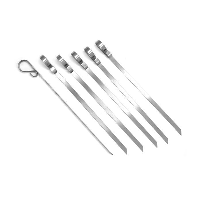Norpro BBQ Stainless Steel Flat Skewers Set of 6
