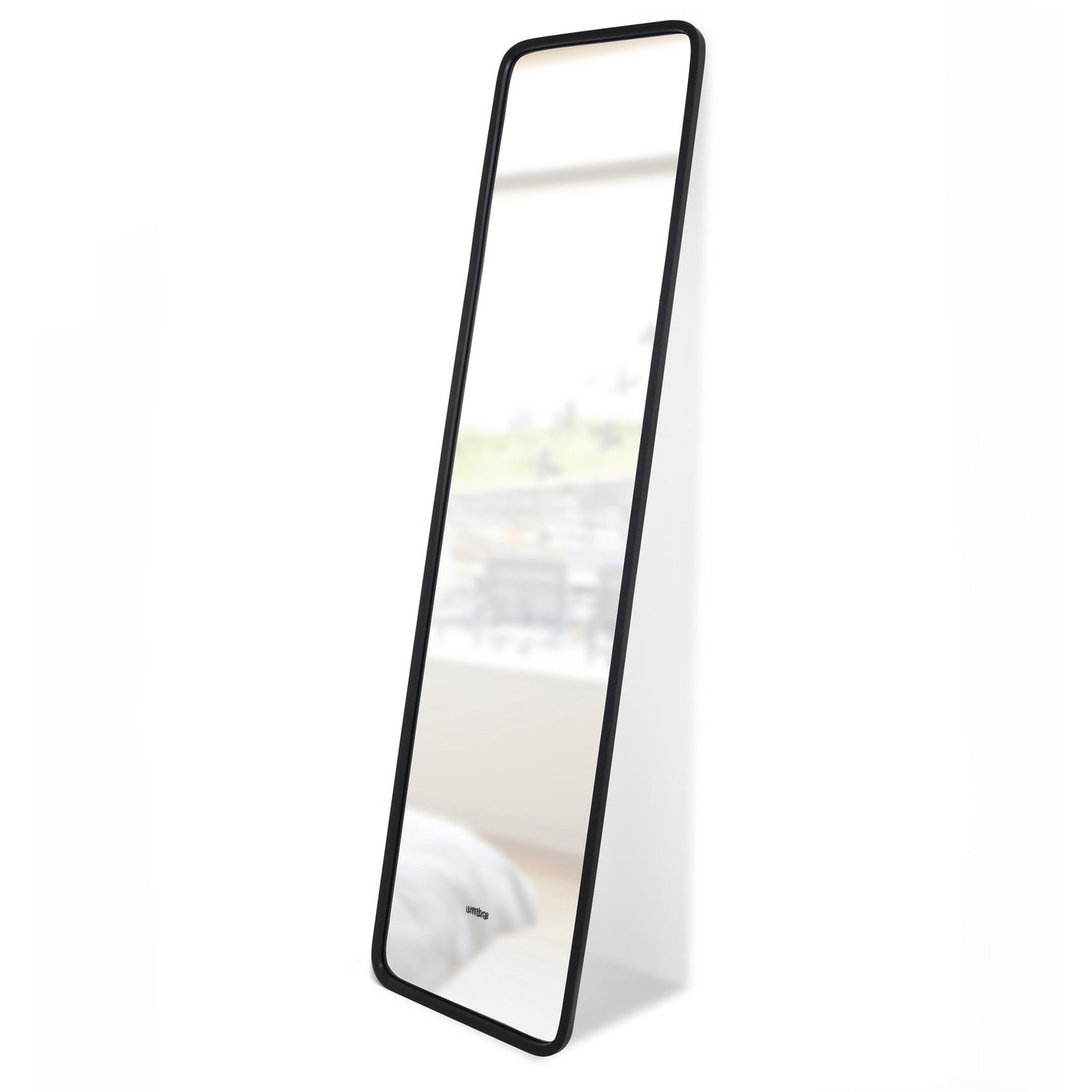 Umbra Hub Leaning Mirror Black 62" x 14.5"