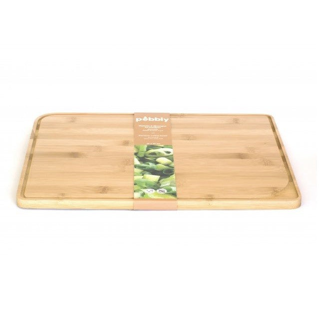 Pebbly Natural Bamboo Cutting Board