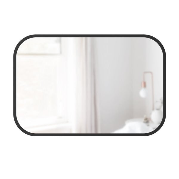 Umbra Hub Rectangular Mirror Black 24" x 36"