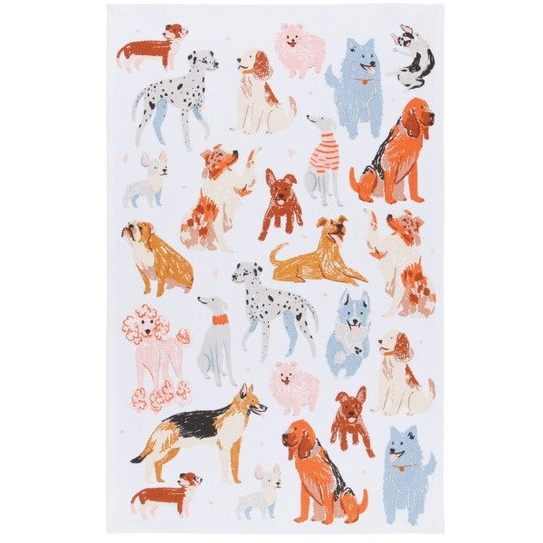 Now Designs Tea Towel Puppos Dogs