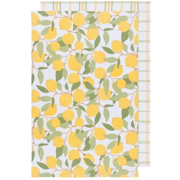 Now Designs Tea Towel Set of 2 - Lemons - iQ living
