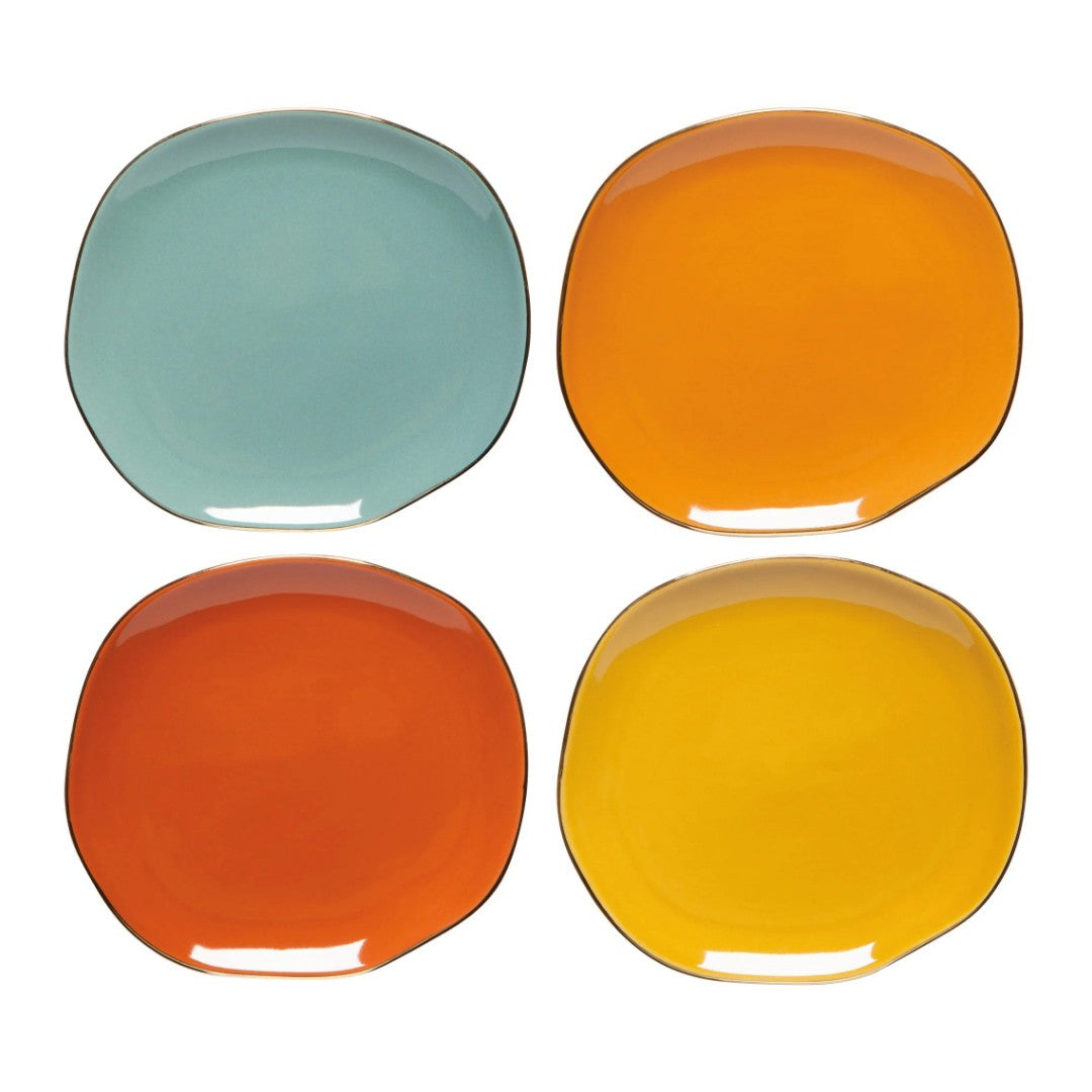 Danica Appetizer Plate Jewel Dune Set Of 4