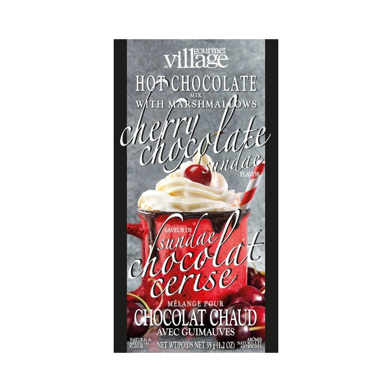 Gourmet du Village Cherry Chocolate Sundae Hot Chocolate