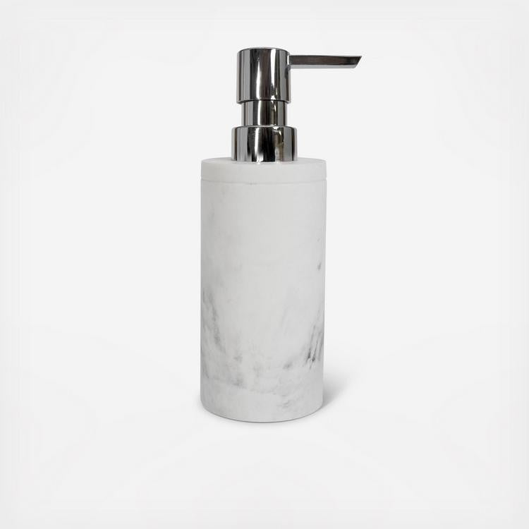 Moda At Home Michaelangelo White Resin Soap Dispenser