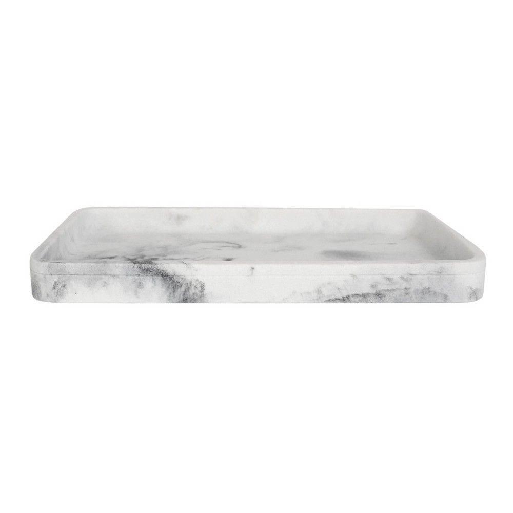 Moda At Home Michaelangelo White Resin Vanity Tray