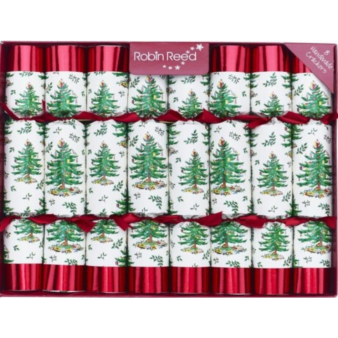 Robin Reed Christmas Crackers 8 Pack - Christmas Tree