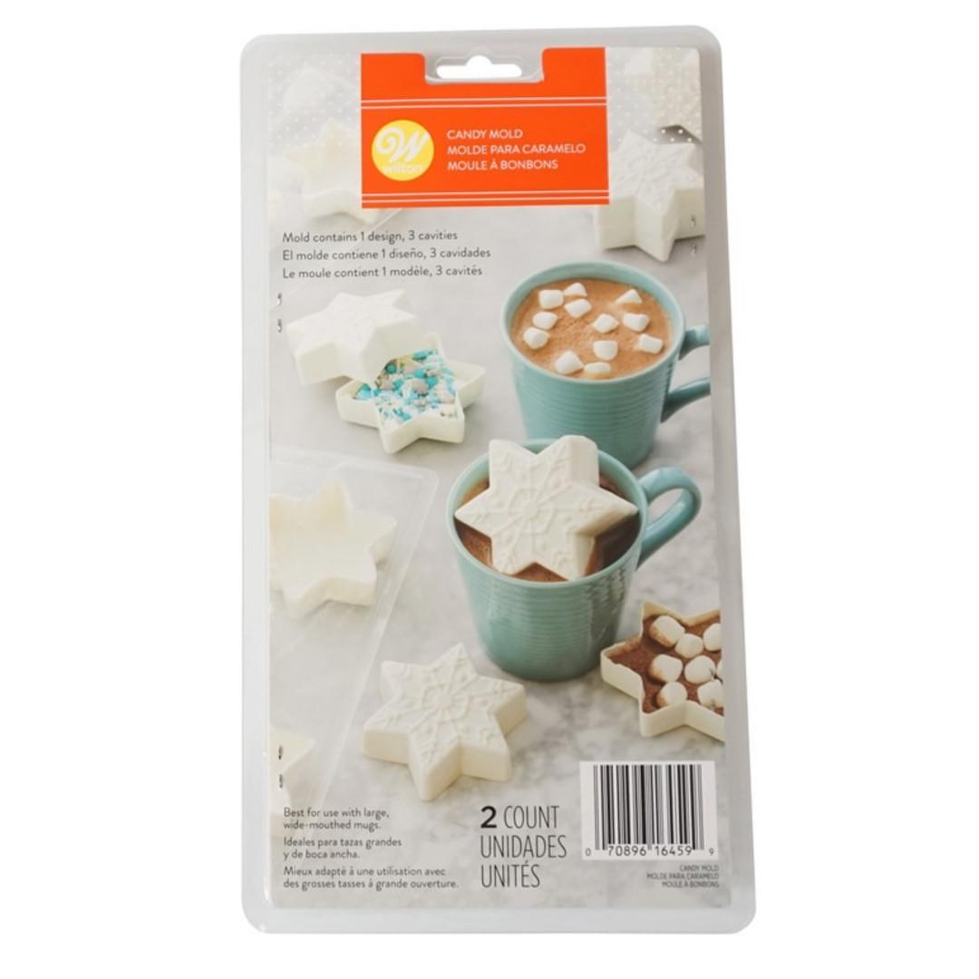 Wilton 3-Cavity Snowflake Shaped Candy Mold
