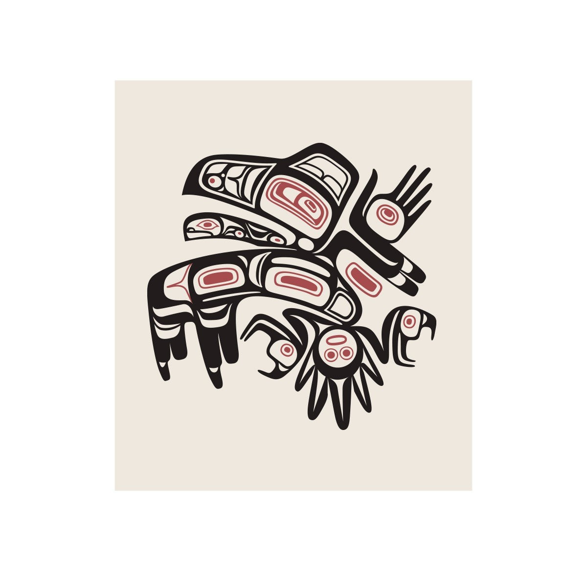Native Northwest Eco Cloth Running Raven