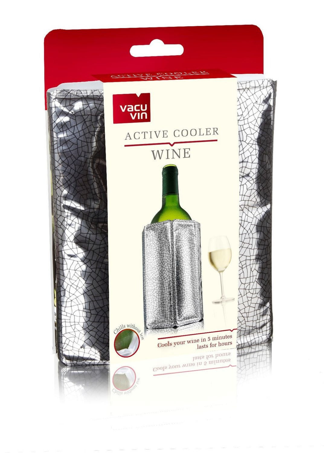 Vacu Vin Silver Active Wine Cooler Jacket