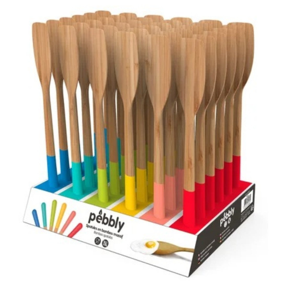 Pebbly Assorted Bamboo Spatula 12" - iQ living