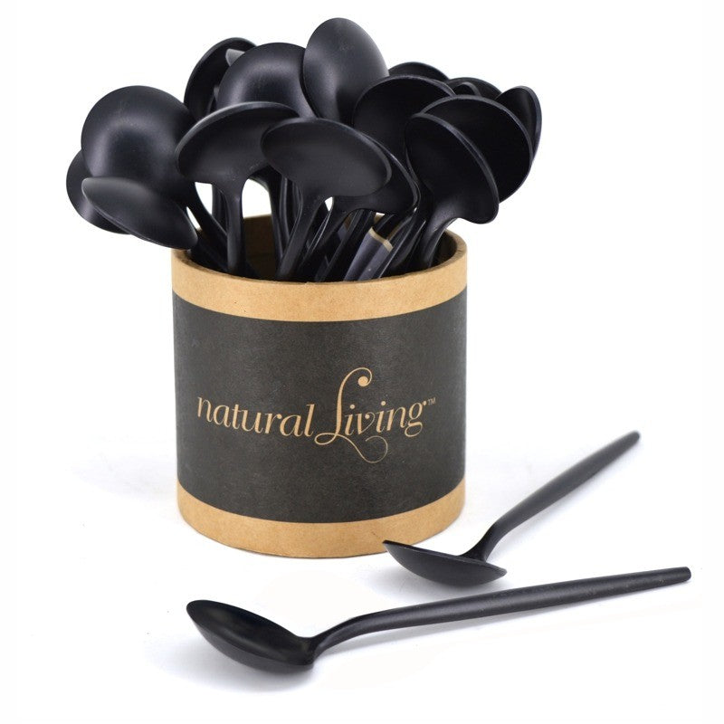 Natural Living Matte Black Small Spoon