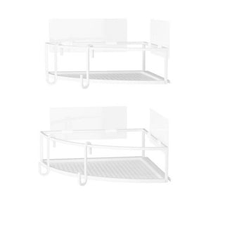 Umbra Cubiko White Shower Corner Bins Set Of 2