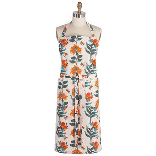 Danica Block Print Apron Marigold