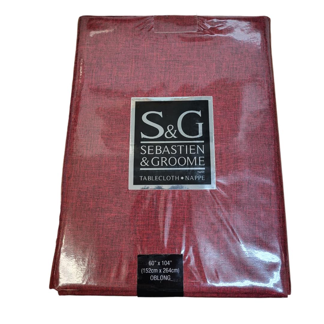 Sebastien & Groome Linen-Look Tablecloth 60" x 104"