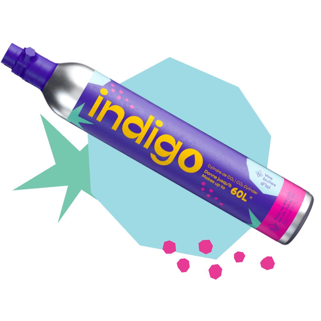 Indigo CO2 Cylinder - New